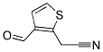 2-Thiopheneacetonitrile, 3-formyl-(9ci) Structure,135737-17-6Structure