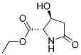 Proline, 3-hydroxy-5-oxo-, ethyl ester, trans-(8ci,9ci) Structure,13593-87-8Structure