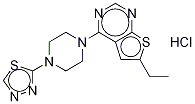 6-Ethyl-4-[4-(1,3,4-thiadiazol-2-yl)-1-piperazinyl]thieno[2,3-d]pyrimidine hydrochloride Structure,1359873-45-2Structure