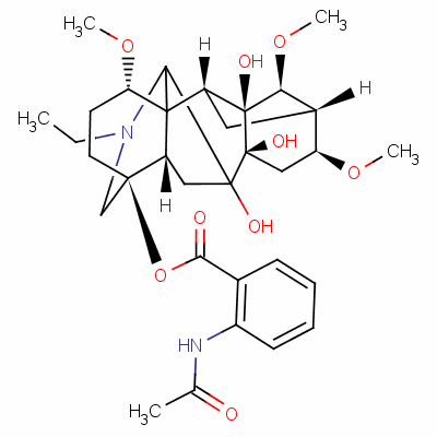 冉烏頭堿結(jié)構(gòu)式_1360-76-5結(jié)構(gòu)式