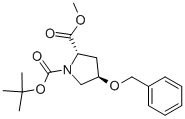 (2S,4r)-1-boc-4-芐氧基吡咯烷-2-二羧酸甲酯結(jié)構(gòu)式_136024-60-7結(jié)構(gòu)式