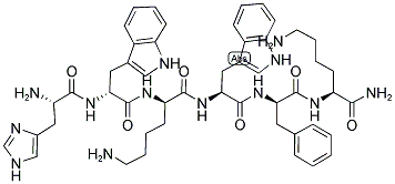 L-histidyl-d-tryptophyl-d-lysyl-l-tryptophyl-d-phenylalanyl-l-lysinamide Structure,136054-22-3Structure