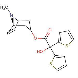 rel-(1R,3S,5S)-8-Methyl-8-azabicyclo[3,2,1]oct-6-en-yl-2-hydroxy-2,2-dithiophen-2-yl acetate Structure,136310-66-2Structure