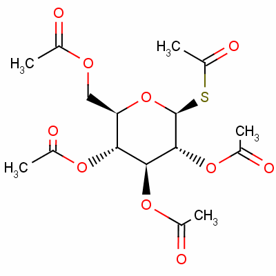 1,2,3,4,6-Penta-o-acetyl-1-thio-β-d-glucopyranose Structure,13639-50-4Structure