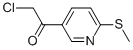 Ethanone,2-chloro-1-[6-(methylthio)-3-pyridinyl]-(9ci) Structure,136592-10-4Structure