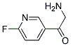 Ethanone, 2-amino-1-(6-fluoro-3-pyridinyl)-(9ci) Structure,136592-27-3Structure