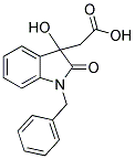 (1-Benzyl-3-hydroxy-2-oxo-2,3-dihydro-1h-indol-3-yl)-acetic acid Structure,13672-23-6Structure