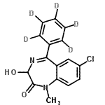 7-Chloro-3-hydroxy-1-methyl-5-(2,3,4,5,6-pentadeuteriophenyl)-3h-1,4-benzodiazepin-2-one Structure,136765-51-0Structure