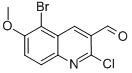 5-Bromo-2-chloro-6-methoxyquinoline-3-carboxaldehyde Structure,136812-26-5Structure