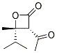 順式-(9ci)-3-乙?；?4-甲基-4-(1-甲基乙基)-2-氧雜環(huán)丁烷酮結(jié)構(gòu)式_136814-01-2結(jié)構(gòu)式