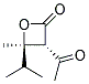 反式-(9ci)-3-乙酰基-4-甲基-4-(1-甲基乙基)-2-氧雜環(huán)丁烷酮結(jié)構(gòu)式_136814-05-6結(jié)構(gòu)式