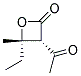 2-Oxetanone, 3-acetyl-4-ethyl-4-methyl-, trans-(9ci) Structure,136814-10-3Structure