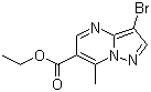 Ethyl 3-bromo-7-methylpyrazolo[1,5-a]pyrimidine-6-carboxylate Structure,1370287-43-6Structure