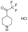 2,2,2-Trifluoro-1-piperidin-4-yl-ethanone hydrochloride monohydrate Structure,1372103-92-8Structure