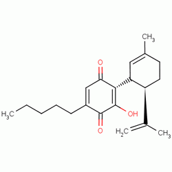 3-羥基-2-((1R,6R)-3-甲基-6-(1-丙烯-2-基)-2-環(huán)己烯)-5-戊基-2,5-環(huán)己二烯-1,4-二酮結(jié)構(gòu)式_137252-25-6結(jié)構(gòu)式