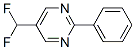 Pyrimidine, 5-(difluoromethyl)-2-phenyl- (9ci) Structure,137279-35-7Structure