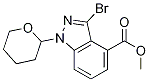 Methyl 3-bromo-1-(tetrahydro-2h-pyran-2-yl)-1h-indazole-4-carboxylate Structure,1373028-04-6Structure