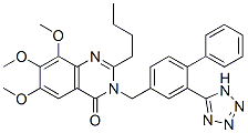 (9ci)-2-丁基-6,7,8-三甲氧基-3-[[2-(1H-四唑-5-基)[1,1-聯(lián)苯]-4-基]甲基]-4(3H)-喹唑啉酮結(jié)構(gòu)式_137416-81-0結(jié)構(gòu)式