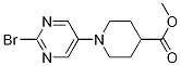 Methyl 1-(2-bromopyrimidin-5-yl)piperidine-4-carboxylate Structure,1375065-01-2Structure