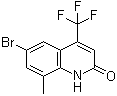 2(1H)-quinolinone, 6-bromo-8-methyl-4-(trifluoromethyl)- Structure,1375066-09-3Structure