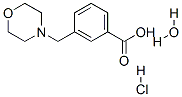 3-(Morpholin-4-ylmethyl)benzoic acid hydrochloride hydrate Structure,137605-80-2Structure