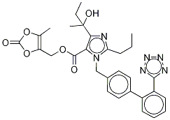 Olmesartan medoxomil ethyl methyl analog Structure,1378863-74-1Structure