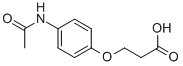 B-(4-(acetylamido)phenoxy)propanoic acid Structure,13794-00-8Structure