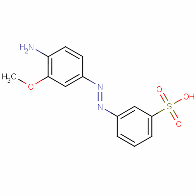 4-Amino-3-methoxyphenylazobenzene sulfonic acid Structure,138-28-3Structure