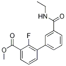 Methyl3-(ethylcarbamoyl)-2-fluoro-[1,1-biphenyl]-3-carboxylate Structure,1381944-61-1Structure