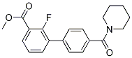 Methyl2-fluoro-4-(piperidine-1-carbonyl)-[1,1-biphenyl]-3-carboxylate Structure,1381944-63-3Structure