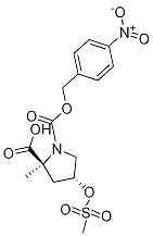 (2S,4r)-4-[(甲基磺?；?氧基]-1,2-吡咯烷二羧酸 2-甲基 1-[(4-硝基苯基)甲基]酯結(jié)構(gòu)式_138324-82-0結(jié)構(gòu)式