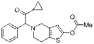 2-[2-(乙?；趸?-6,7-二氫噻吩并[3,2-c]吡啶-5(4H)-基]-1-環(huán)丙基-2-苯乙酮結(jié)構(gòu)式_1391194-45-8結(jié)構(gòu)式