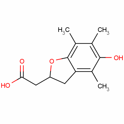 5-Hydroxy-4,6,7-trimethyl-2,3-dihydrobenzofuran-2-acetic acid Structure,139232-40-9Structure