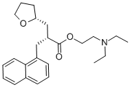 (aR,2R)-四氫-a-(1-萘甲基)-2-呋喃丙酸 2-(二乙基氨基)乙酯結(jié)構(gòu)式_139240-18-9結(jié)構(gòu)式