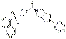 [Hexahydro-5-(4-pyridinyl)pyrrolo[3,4-c]pyrrol-2(1h)-yl][1-(5-isoquinolinylsulfonyl)-3-azetidinyl]-methanone Structure,1392443-41-2Structure