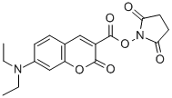 7-(二乙胺基)-2-氧代-2-苯并吡喃-3-羧酸N-琥珀酰亞胺酯結(jié)構(gòu)式_139346-57-9結(jié)構(gòu)式