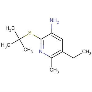 2-(Tert-butylthio)-5-ethyl-6-methylpyridin-3-amine Structure,139393-97-8Structure