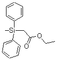 Acetic acid,2-(methyldiphenylsilyl)-, ethyl ester Structure,13950-57-7Structure