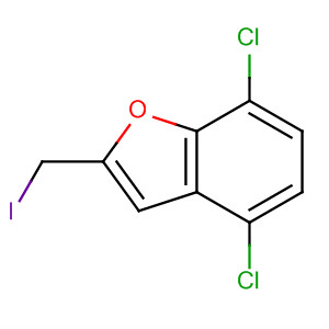 4,7-Dichloro-2-(iodomethyl)benzofuran Structure,139548-96-2Structure