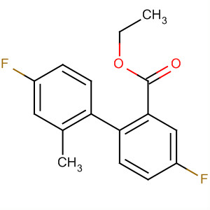 Ethyl 2-(2-methyl-4-fluorophenyl)-5-fluorobenzoate Structure,139911-17-4Structure