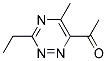 Ethanone, 1-(3-ethyl-5-methyl-1,2,4-triazin-6-yl)-(9ci) Structure,139938-61-7Structure