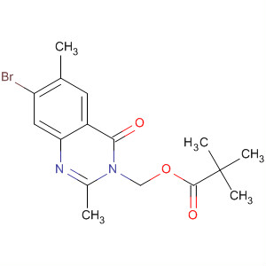 Propanoic acid, 2,2-dimethyl-, (7-bromo-2,6-dimethyl-4-oxo-3(4h)-quinazolinyl)methyl ester Structure,140373-65-5Structure