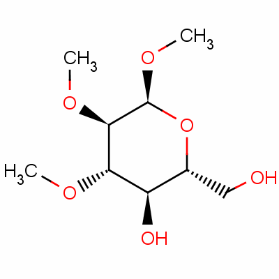 Methyl 2,3-di-o-methyl-alpha-d-glucopyranoside Structure,14048-30-7Structure