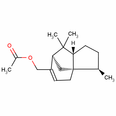 乙酸柏木烯酯結(jié)構(gòu)式_1405-92-1結(jié)構(gòu)式