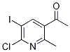 1-(6-Chloro-5-iodo-2-methylpyridin-3-yl)ethan-1-one Structure,1407516-42-0Structure