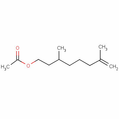 乙酸玫瑰酯結(jié)構(gòu)式_141-11-7結(jié)構(gòu)式