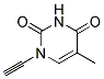 2,4(1H,3h)-pyrimidinedione, 1-ethynyl-5-methyl-(9ci) Structure,141299-25-4Structure