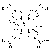 Cis-bis(isothiocyanato)bis(2,2-bipyridyl-4,4-dicarboxylato)-ruthenium(ii) Structure,141460-19-7Structure