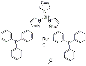 Chloro(hydrotris(pyrazol-1-yl)borato)bis(triphenylphosphine)ruthenium(ii) ethanol adduct Structure,141686-21-7Structure