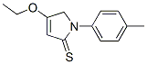 2H-pyrrole-2-thione, 4-ethoxy-1,5-dihydro-1-(4-methylphenyl)-Structure,141694-15-7Structure 2H-pyrrole-2-thione, 4-ethoxy-1,5-dihydro-1-(4-methylphenyl)- Structure,141694-15-7Structure